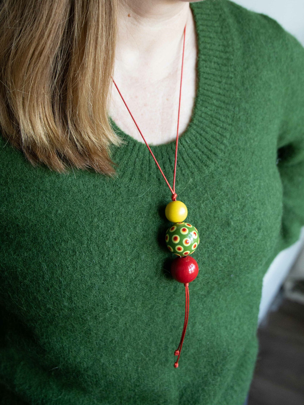 Dots Game Beaded Pendant