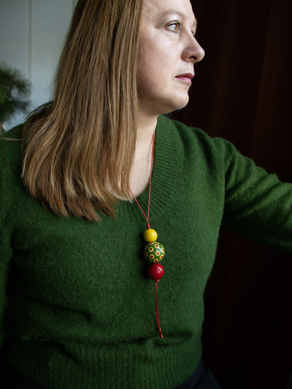 Dots Game Beaded Pendant