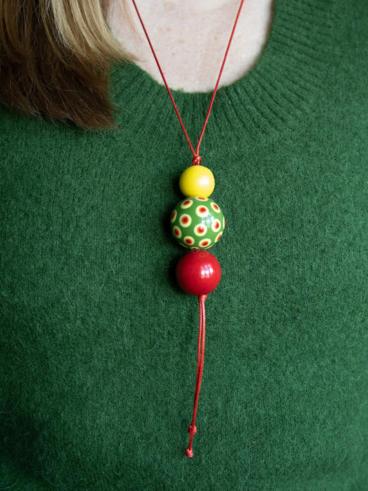Dots Game Beaded Pendant