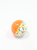Funny Rainbow & Orange Wooden Bead