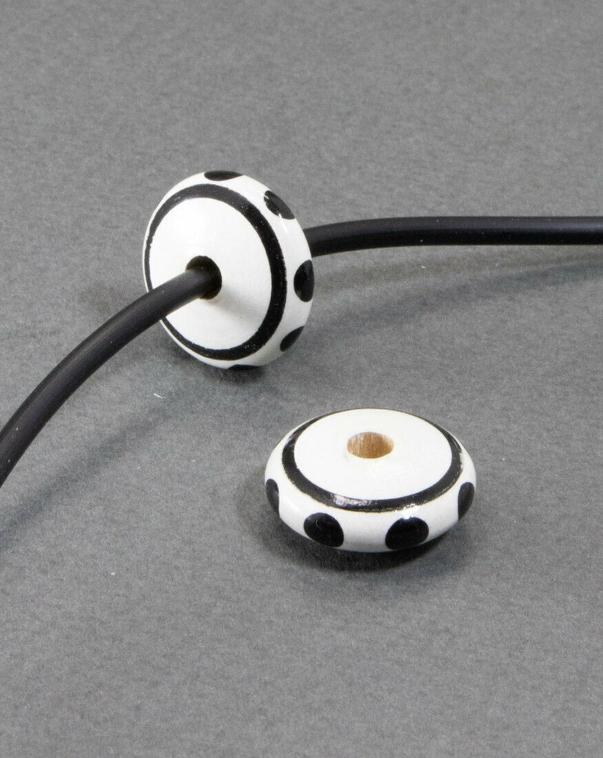 Flat Wooden Beads Set 7