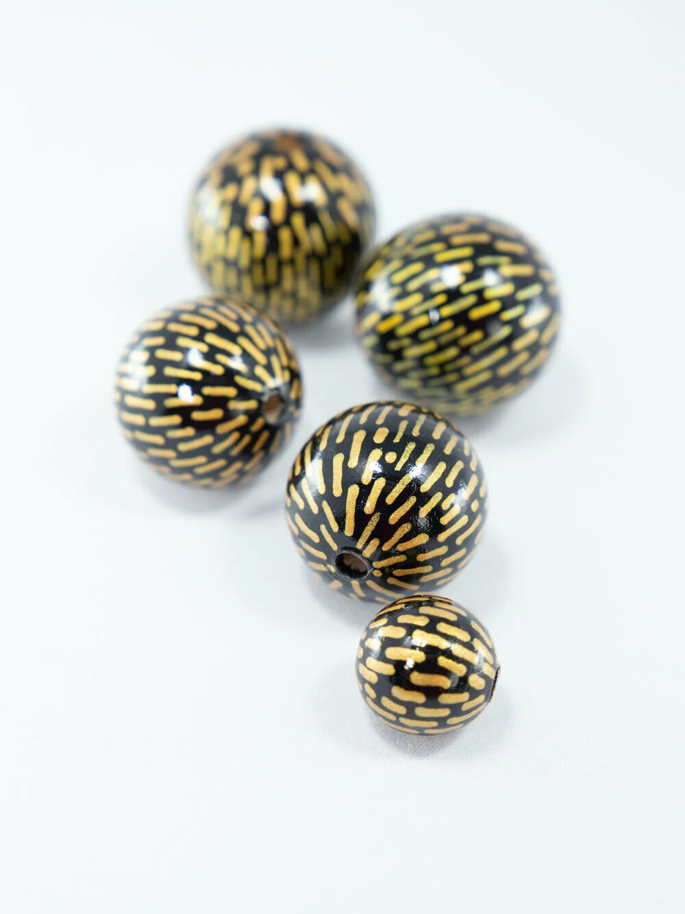 Golden Rain Wooden Bead