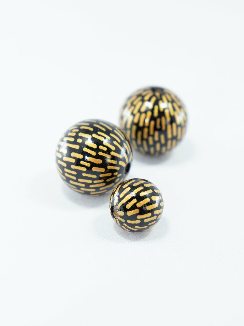 Golden Rain Wooden Bead
