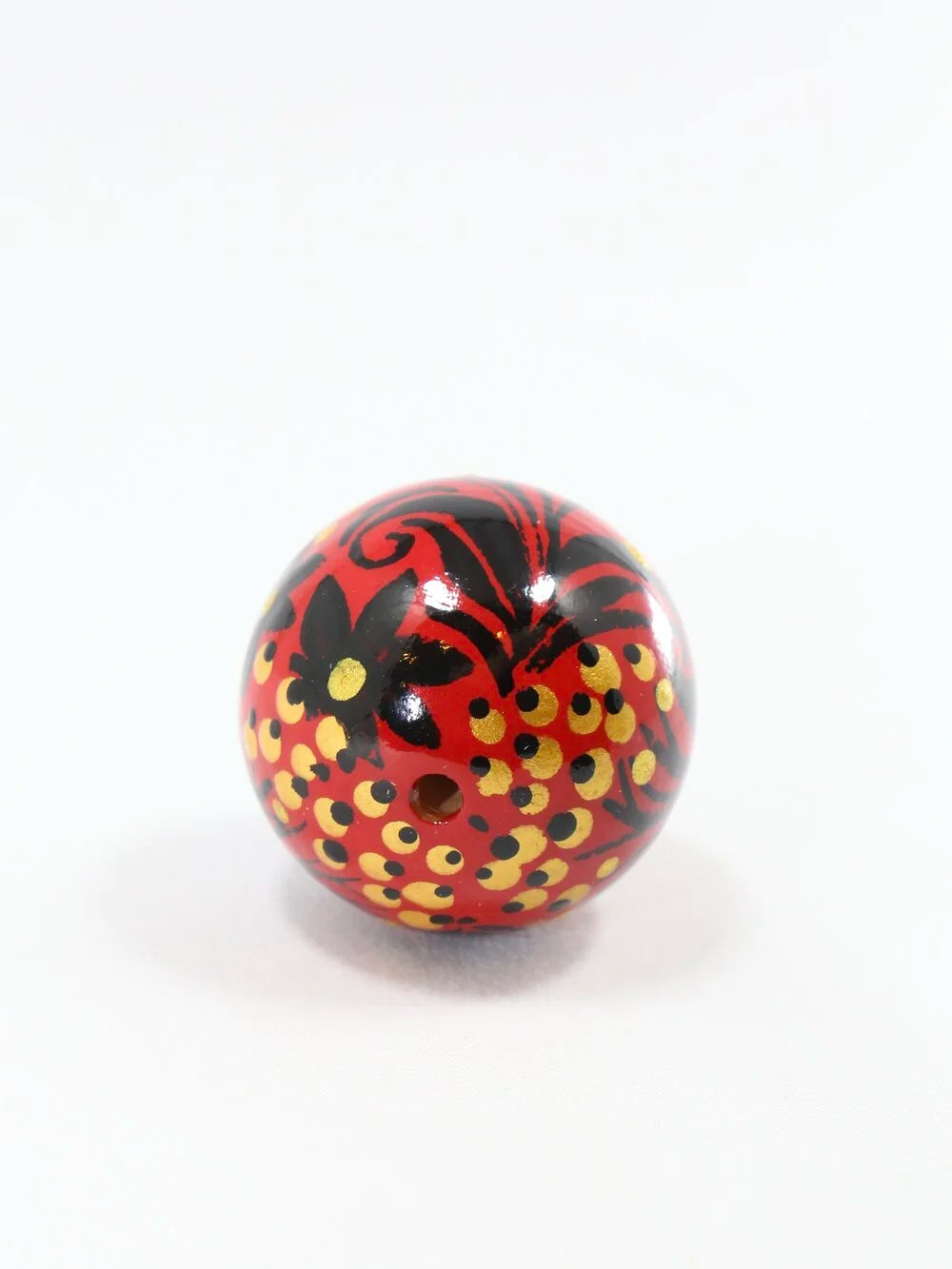 Golden Viburnum Wooden Bead