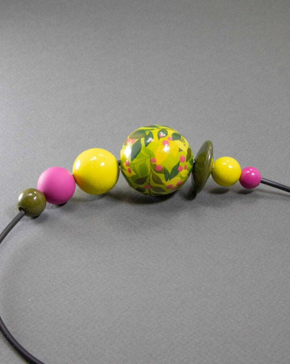 Green Jungle Wooden Beads Set