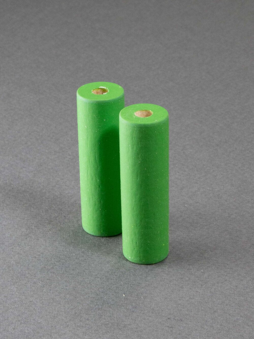 Green Cylinder Wooden Bead