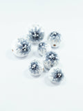 Grey Chrysanthemum Wooden Bead