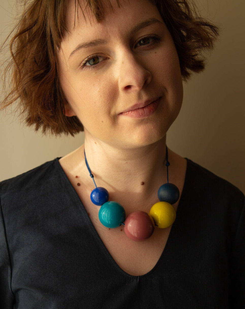 Happy Colours Wooden Bead Necklace