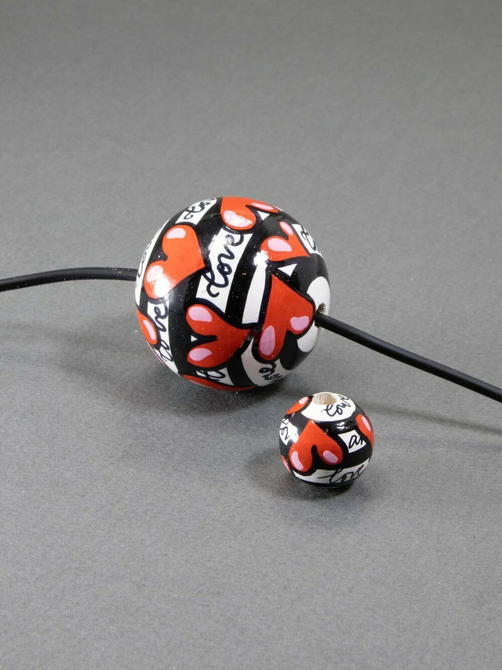 Hearts Symphony Wooden Bead