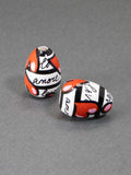 Hearts Symphony Wooden Bead in Drop Shape