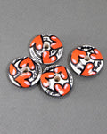 Hearts Symphony Wooden Bead in Flat Shape