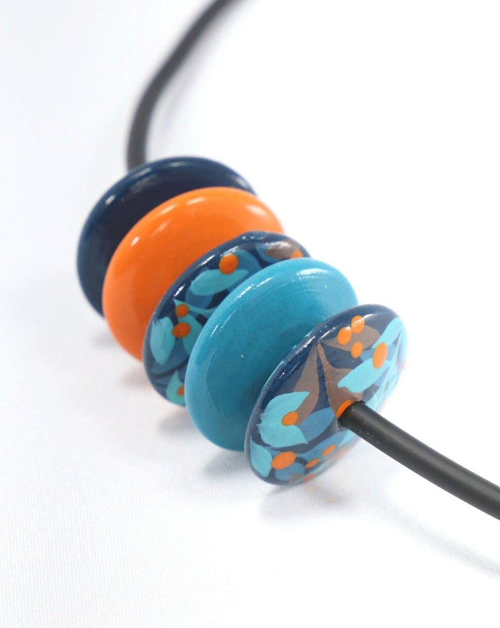 Jungle Wooden Flat Beads Set