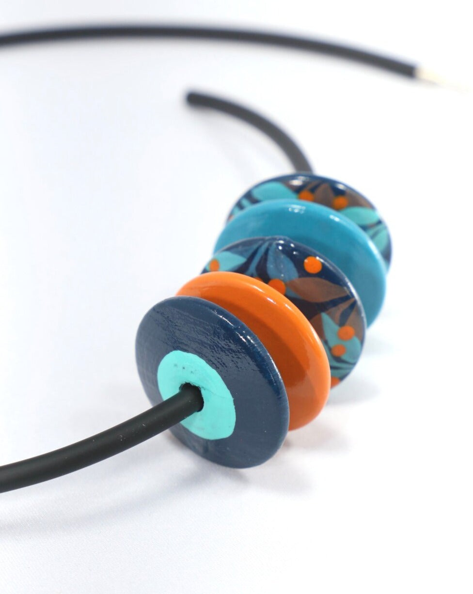 Jungle Wooden Flat Beads Set