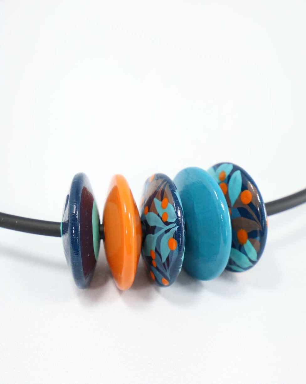 Jungle Wooden Flat Beads Set