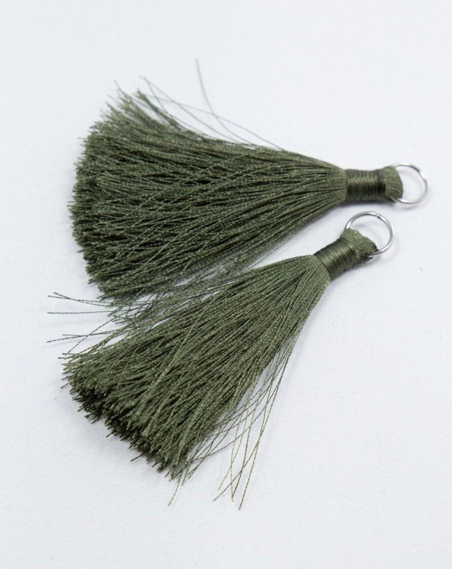 Khaki Silk Tassel