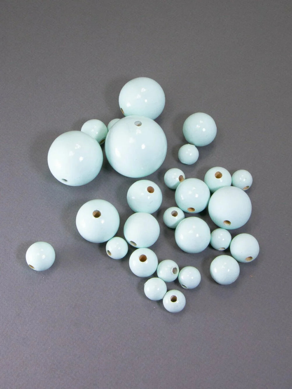 Light Blue Wooden Bead