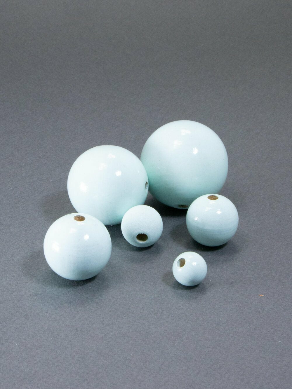 Light Blue Wooden Bead