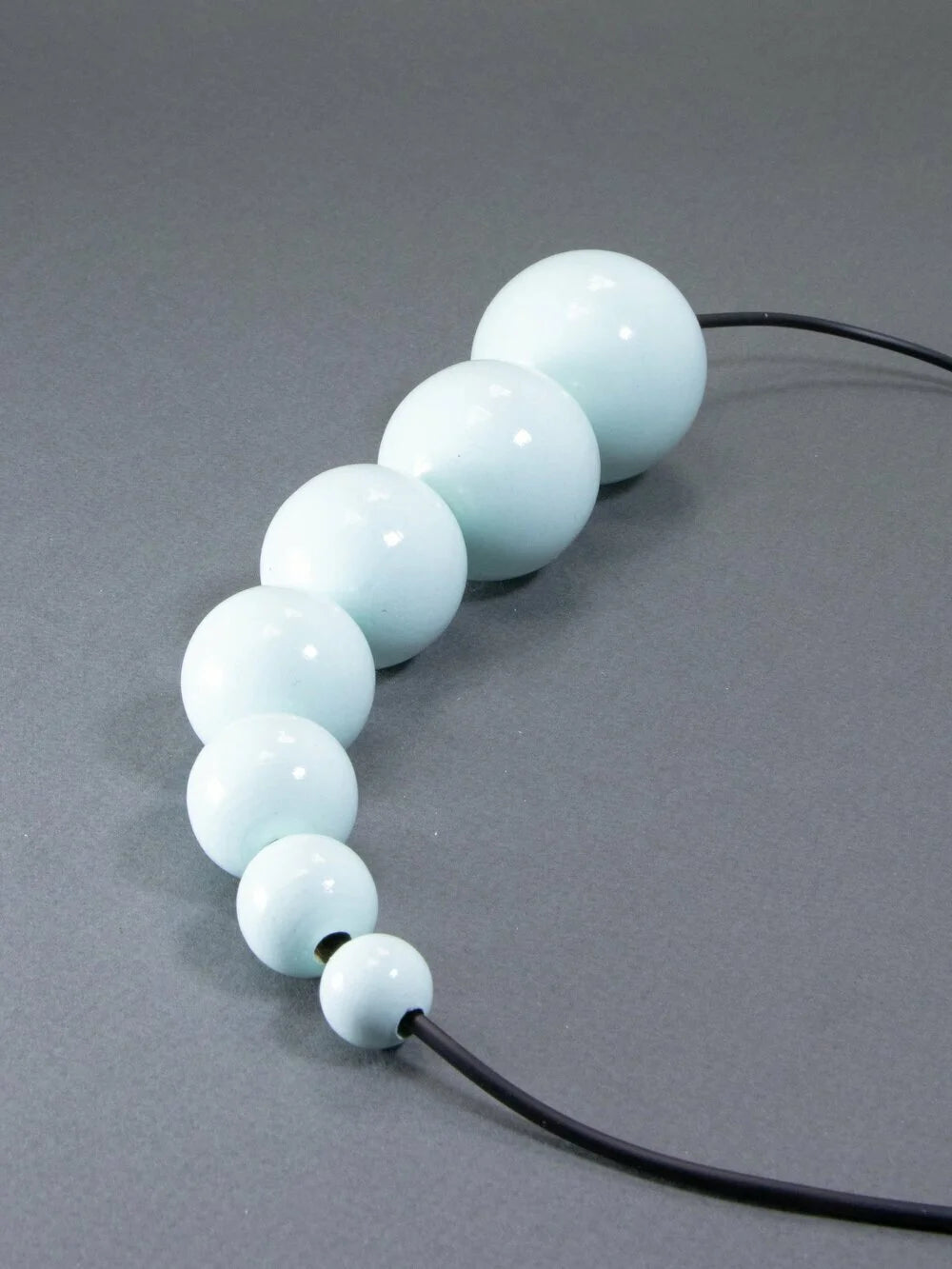 Light Blue Wooden Bead