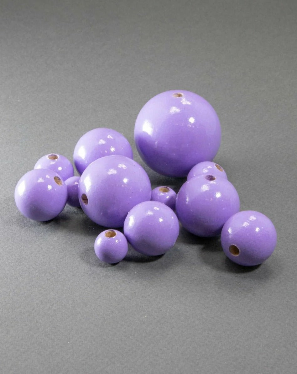 Light Violet Wooden Bead