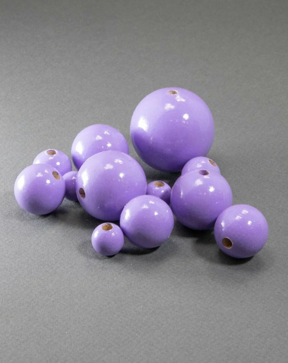Perlina di legno viola chiaro