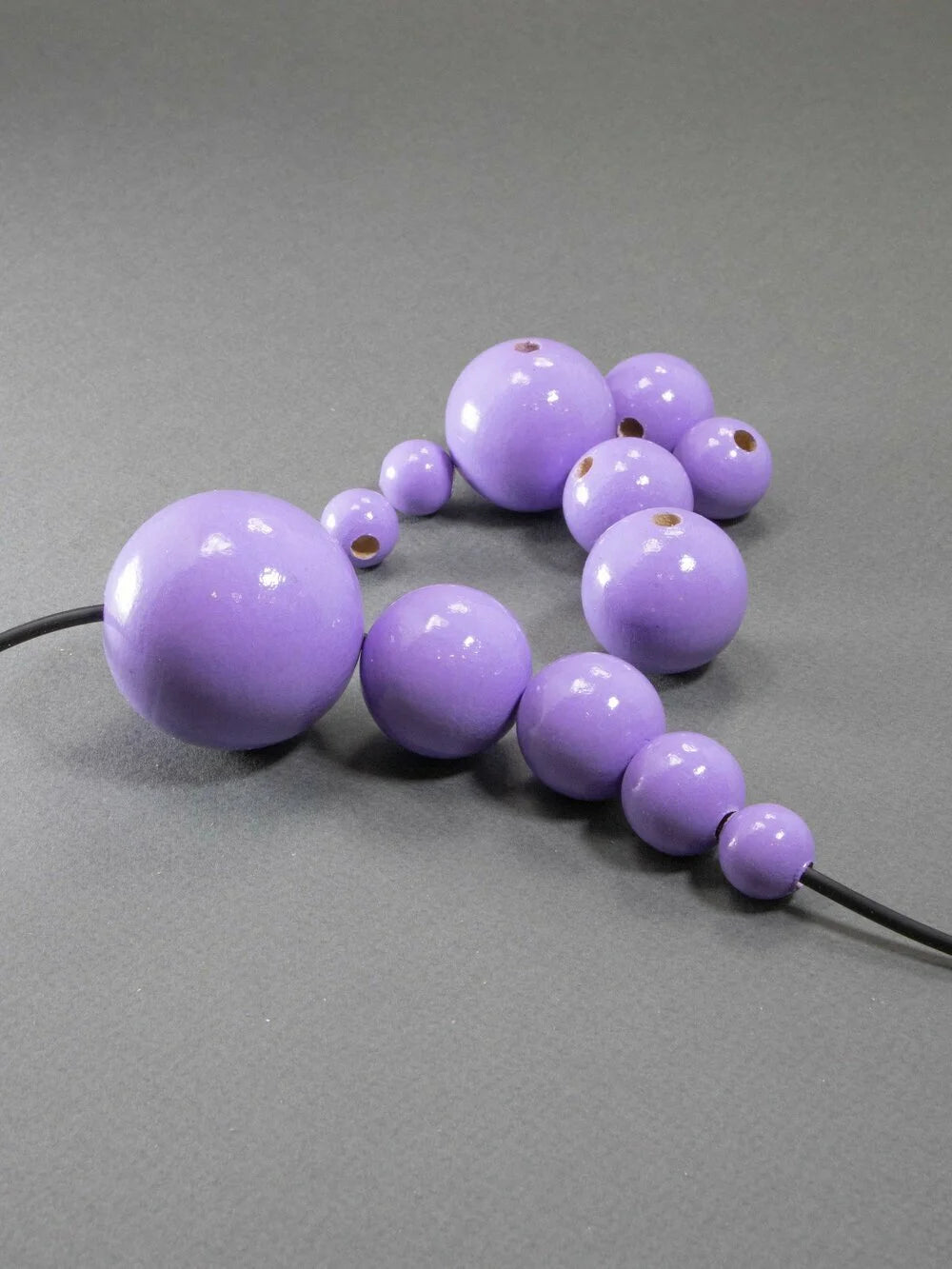 Light Violet Wooden Bead