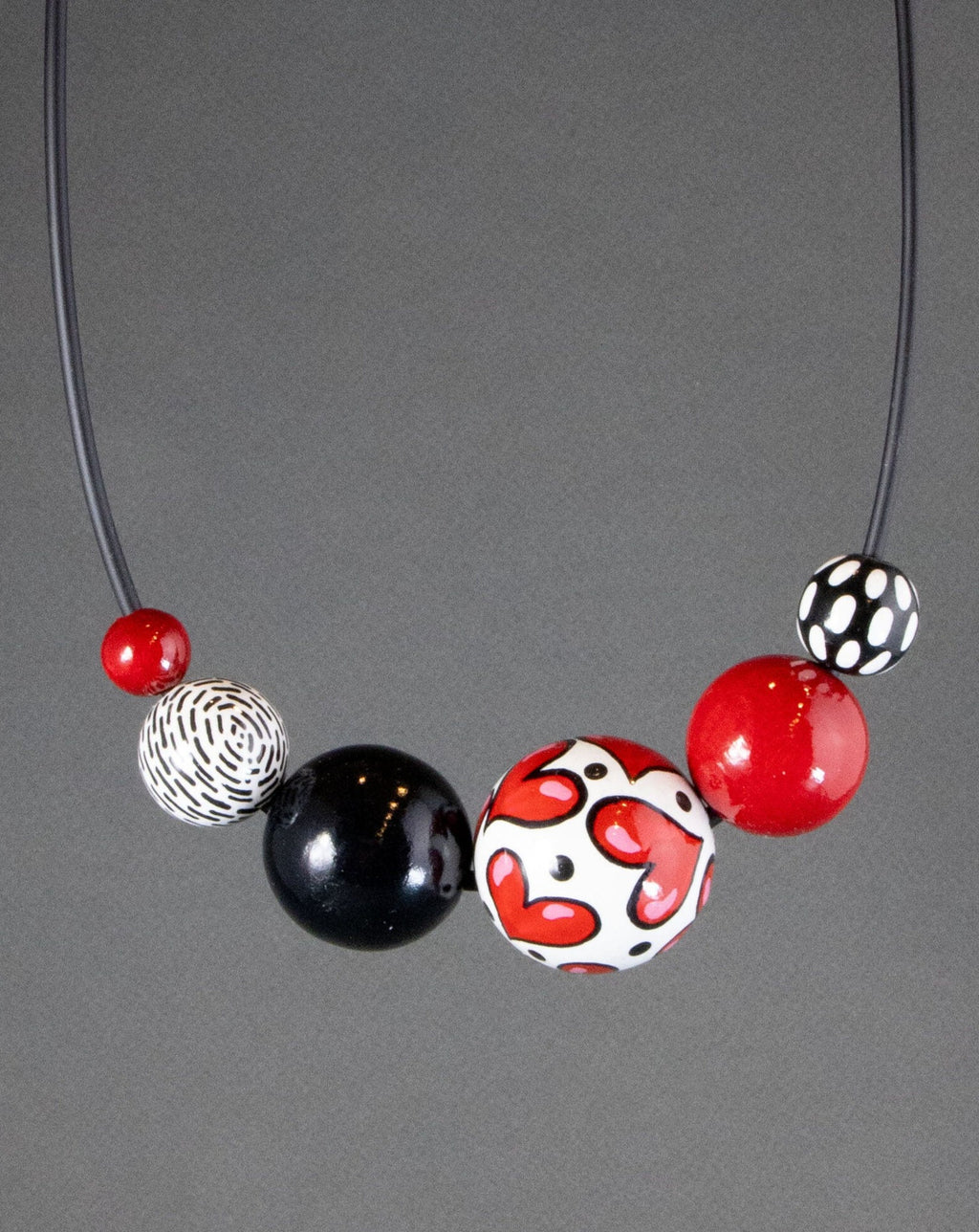 Love Wooden Bead Necklace 3