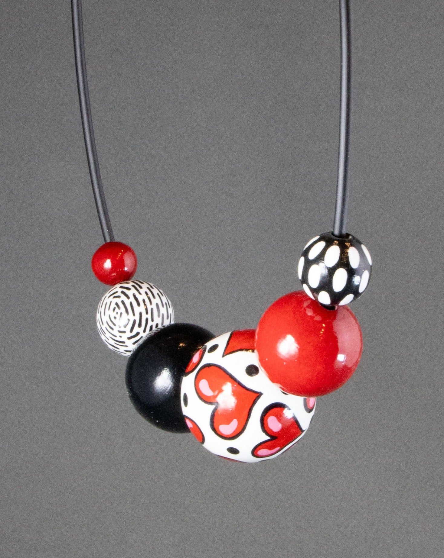 Love Wooden Bead Necklace 3