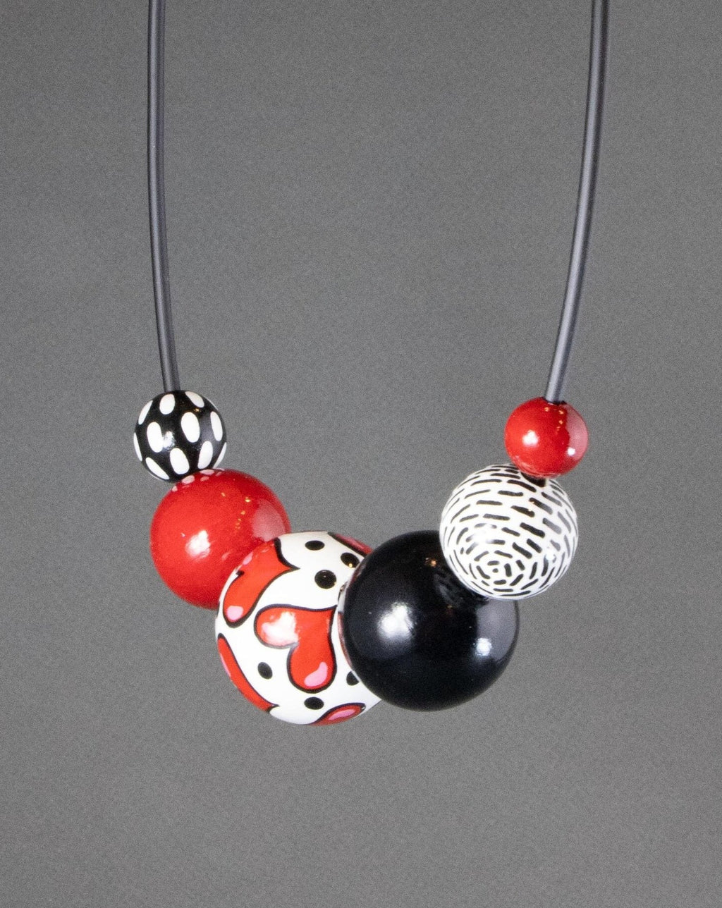 Love Wooden Bead Necklace 3