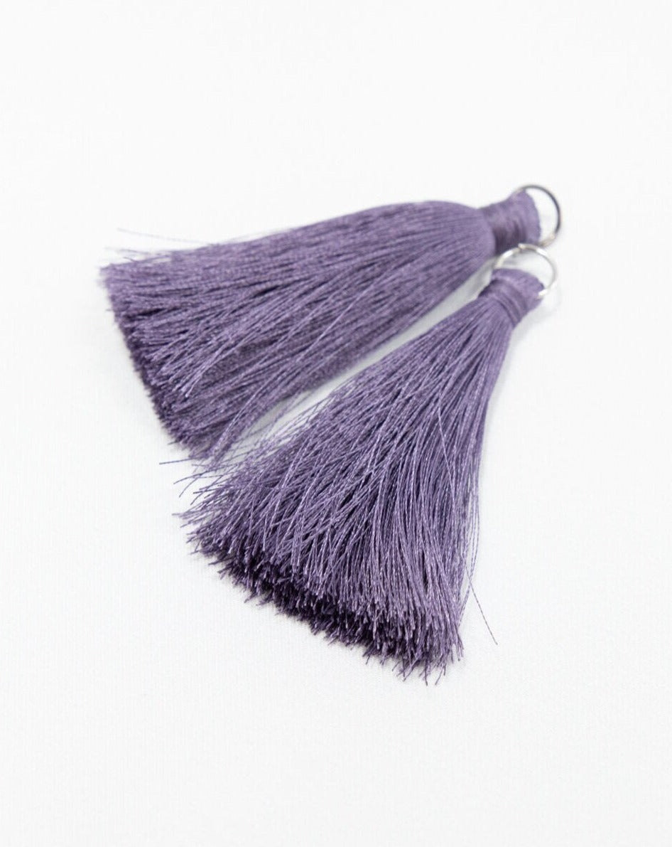 Mauve Violet Silk Tassel