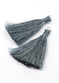 Melange Grey Silk Tassel