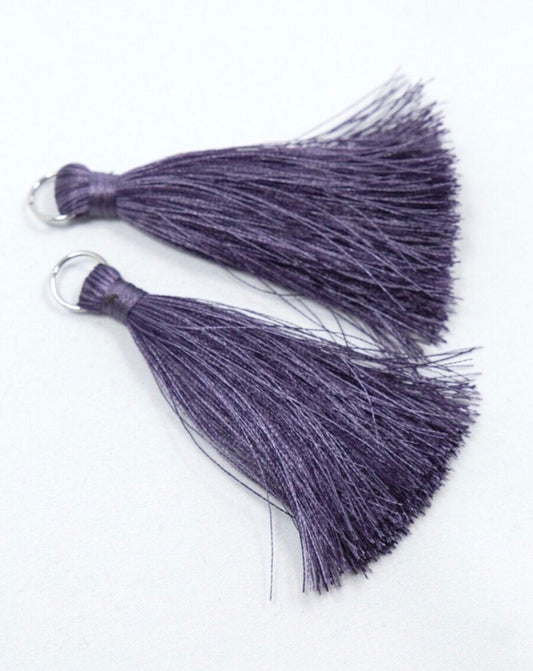 Melange Violet Silk Tassel