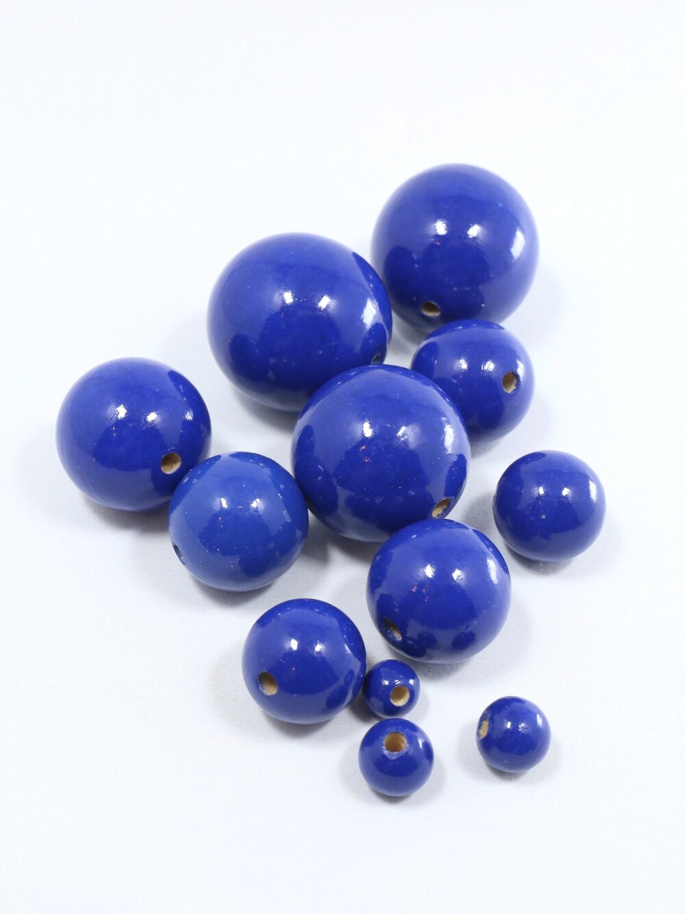 Midnight Blue Wooden Bead