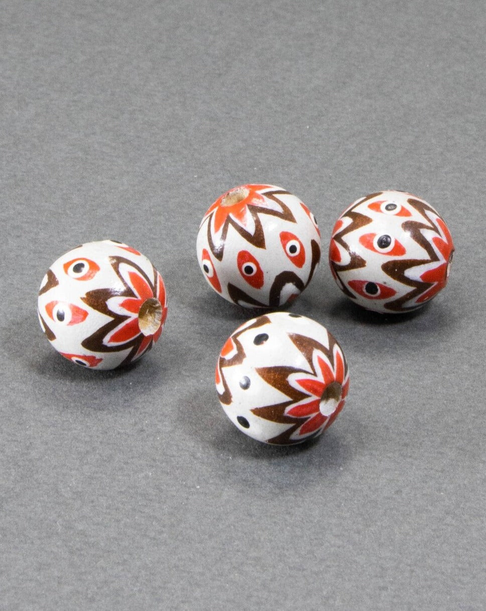 Mini Ethnical Wooden Beads Set