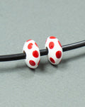 Mini Red Flat Wooden Bead Set 2