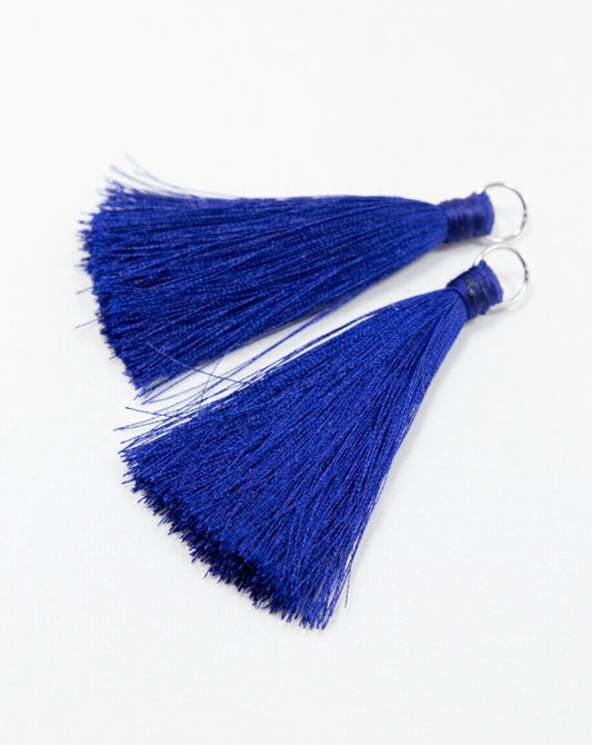 Navy Blue Silk Tassel