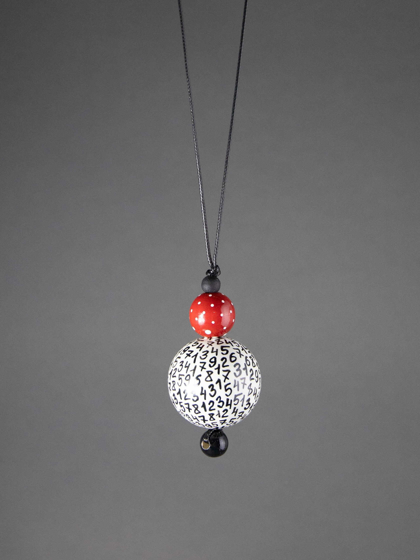 Numeric Beaded Pendant