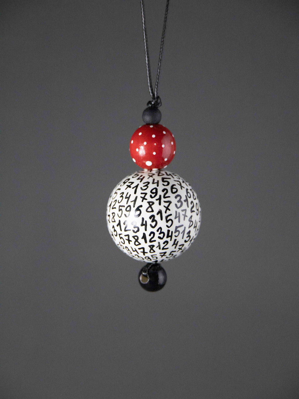 Numeric Beaded Pendant