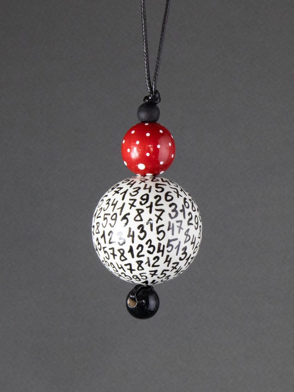 Numeric Beaded Pendant