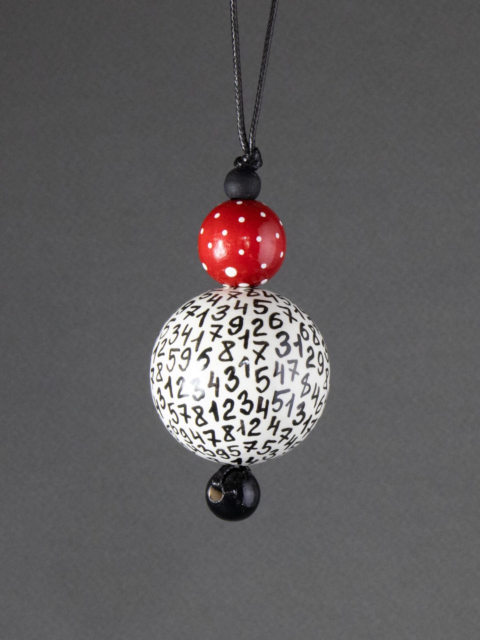 Numeric Beaded Pendant