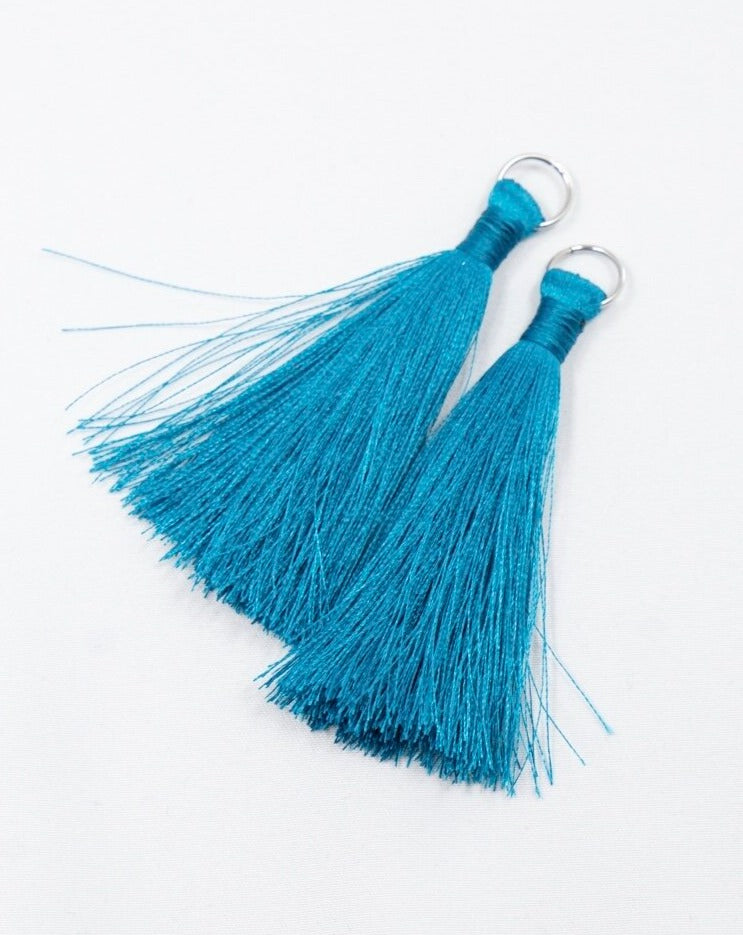 Ocean Blue Silk Tassel