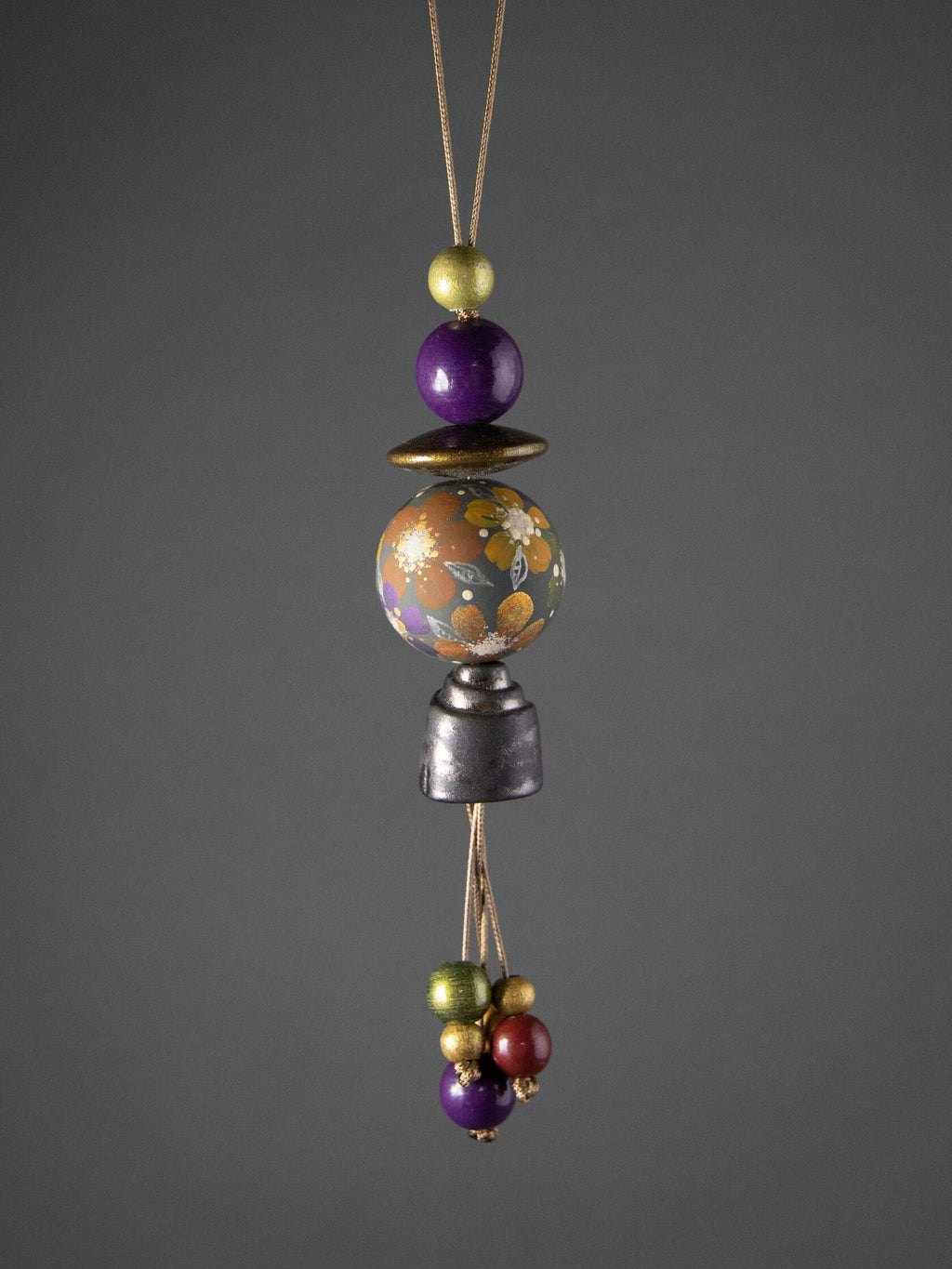 October Garden Beaded Pendant