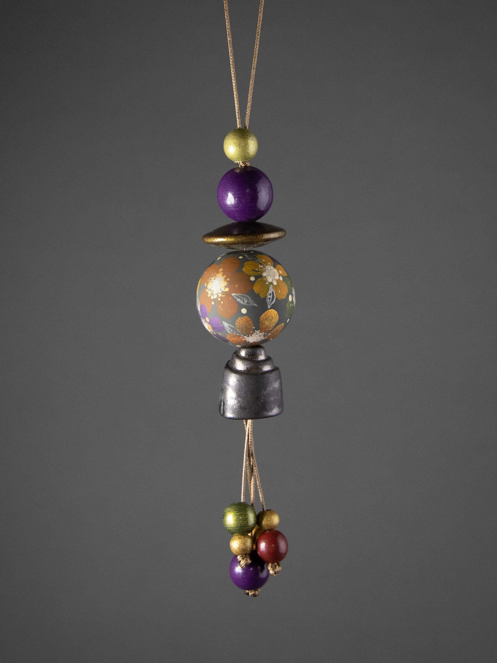 October Garden Beaded Pendant