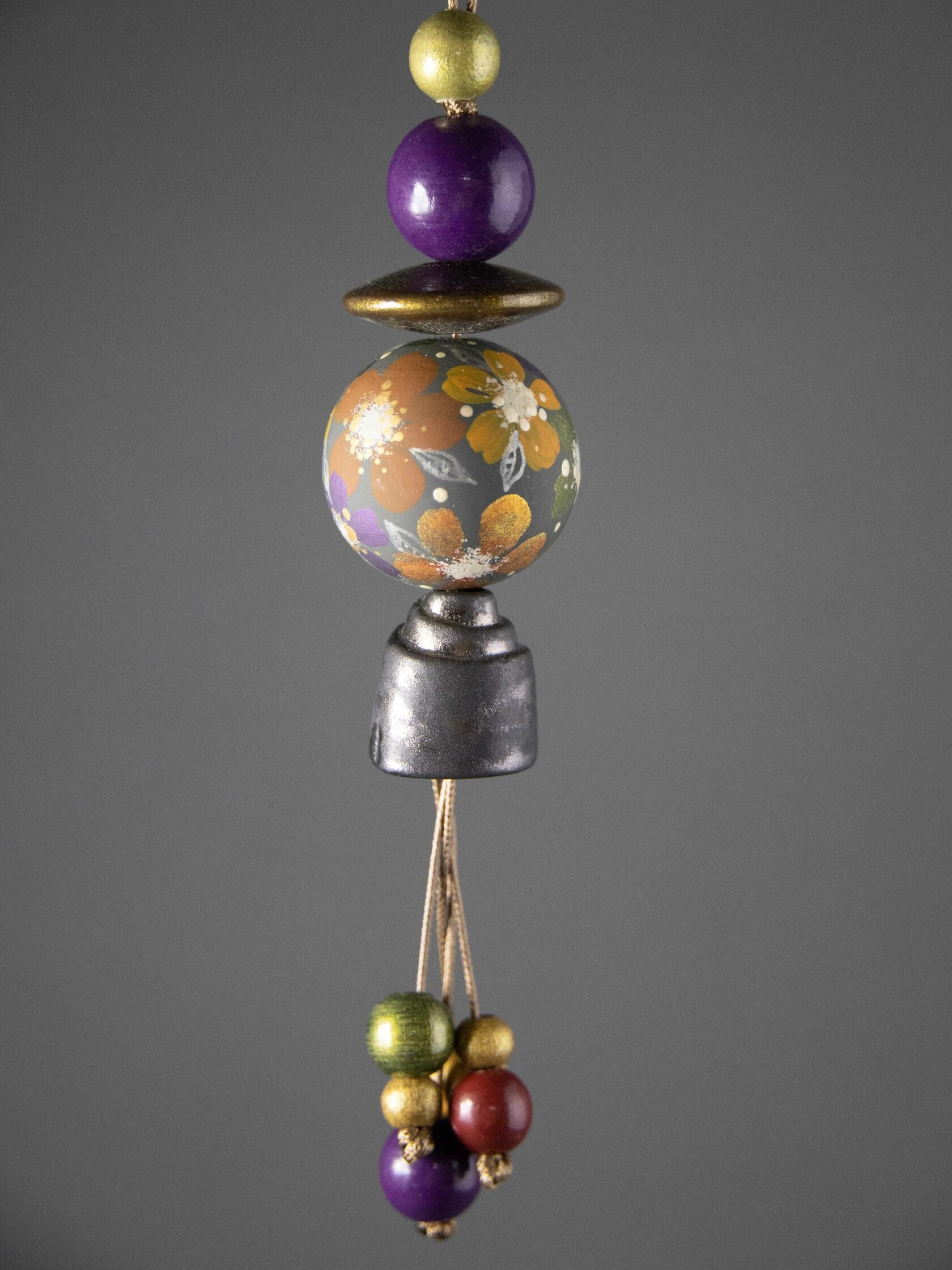 October Garden Beaded Pendant