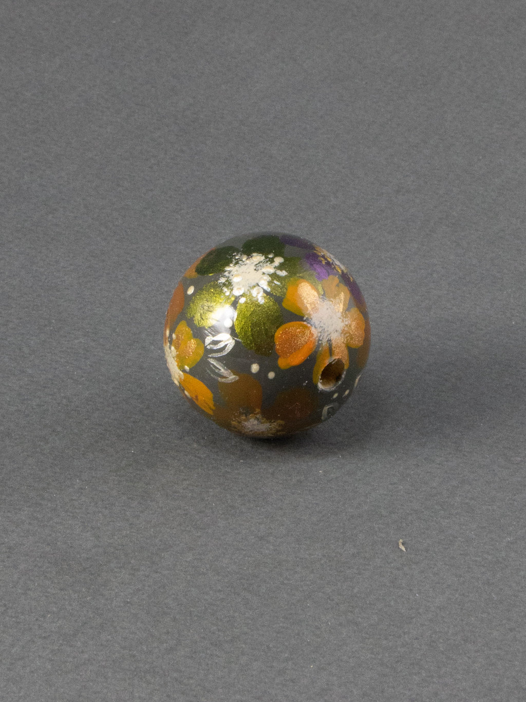 October Garden Wooden Bead