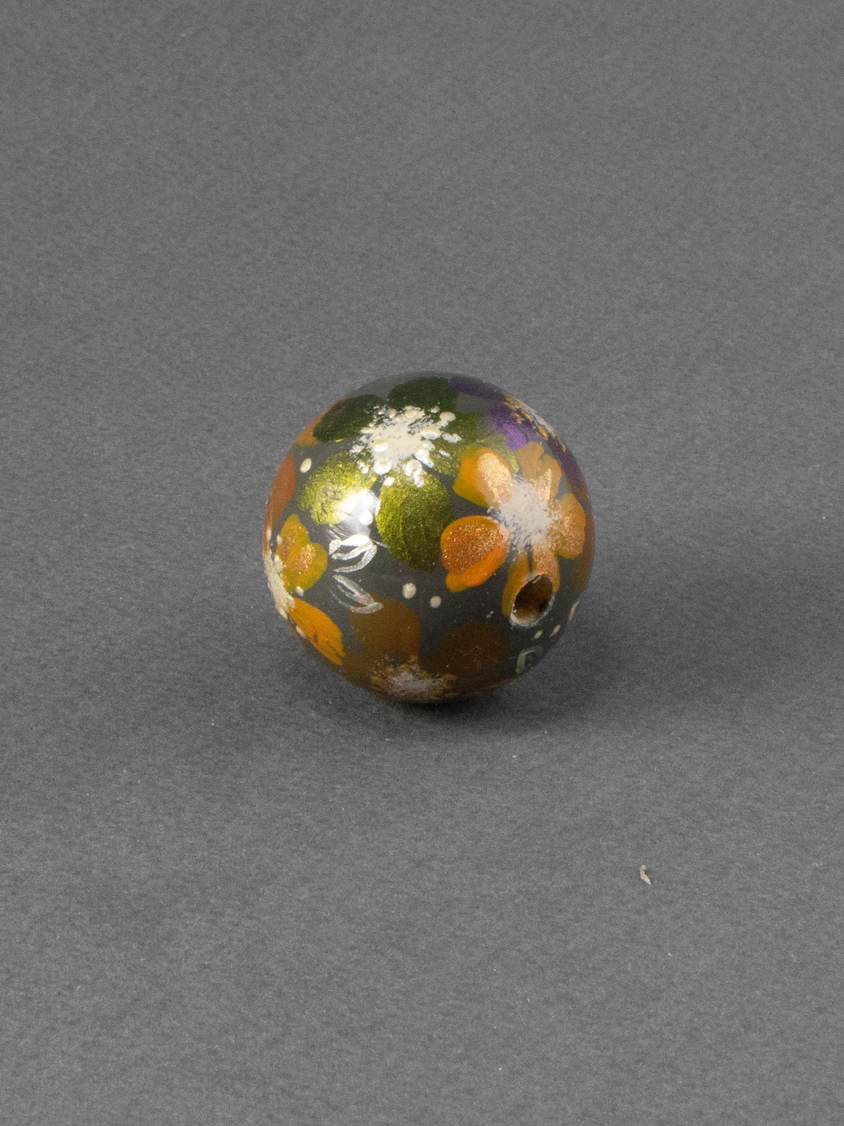 October Garden Wooden Bead