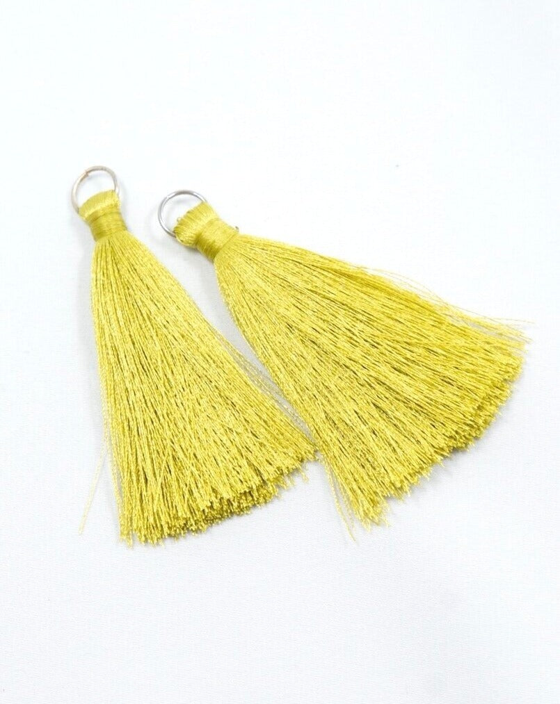 Light Olive Green Silk Tassel