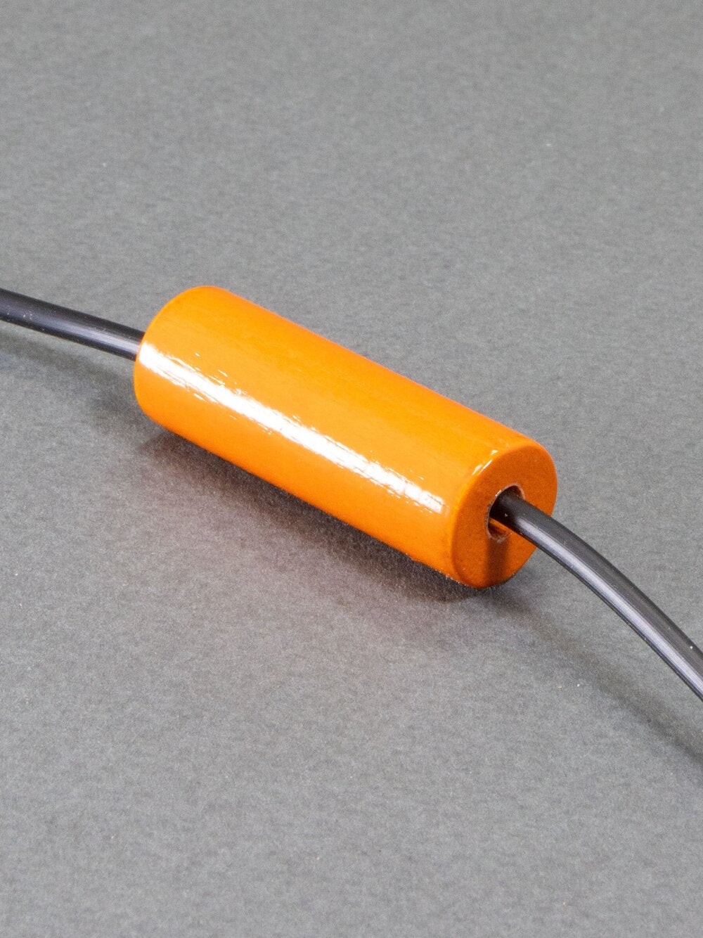 Orange Wooden Beads in Cylinder Shape