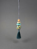 Peach Story Beaded Pendant