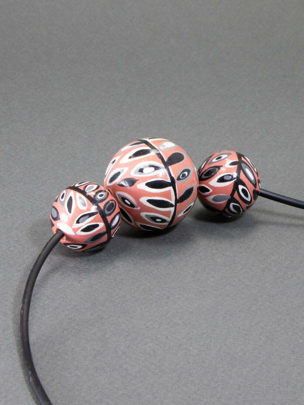 Pink Ethnic Wooden Bead