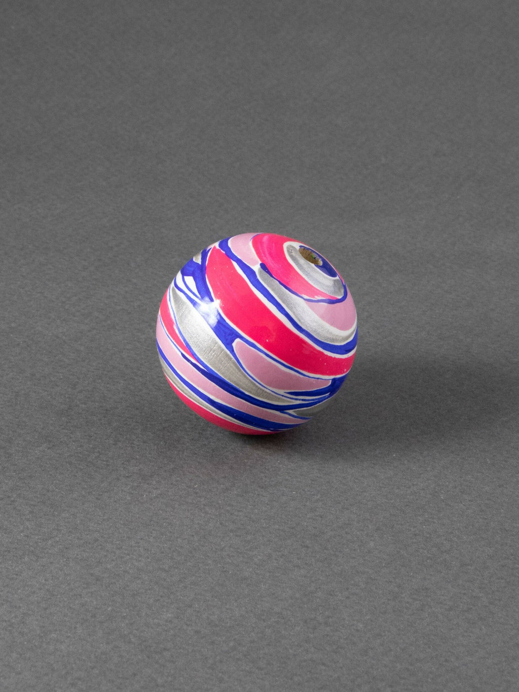 Pink Gasoline Wooden Bead